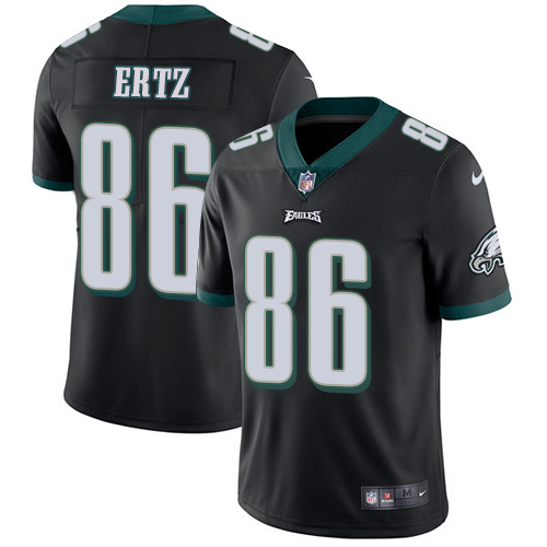Nike Eagles #86 Zach Ertz Black Alternate Men's Stitched NFL Vapor Untouchable Limited Jersey - Click Image to Close